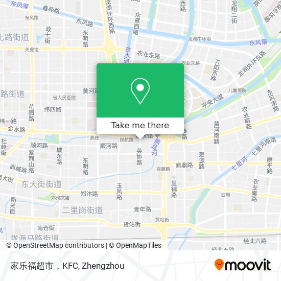 家乐福超市，KFC map