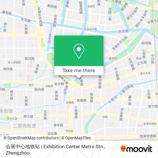 会展中心地铁站 | Exhibition Center Metro Stn. map