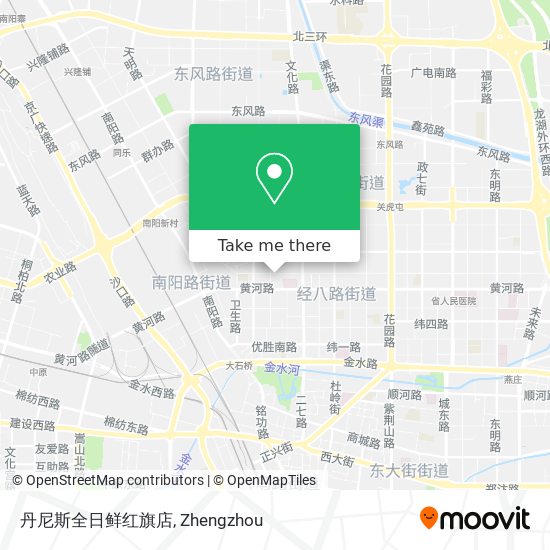 丹尼斯全日鲜红旗店 map