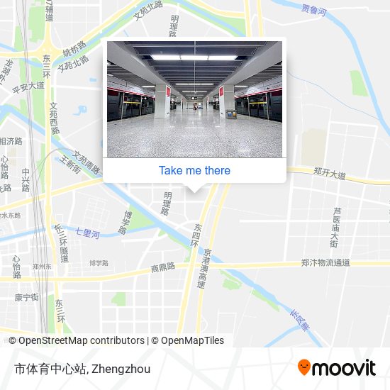 市体育中心站 map