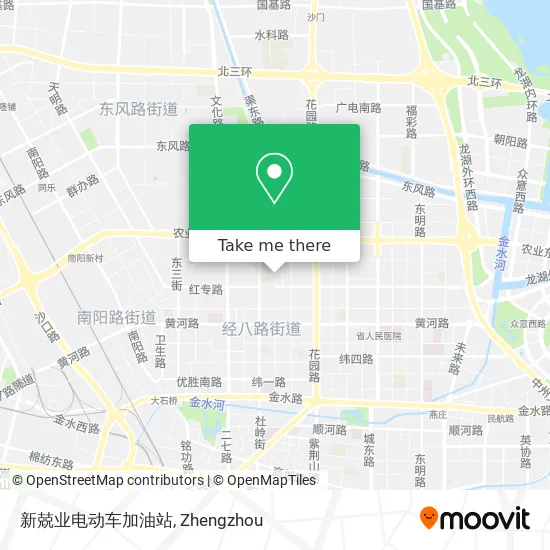 新兢业电动车加油站 map
