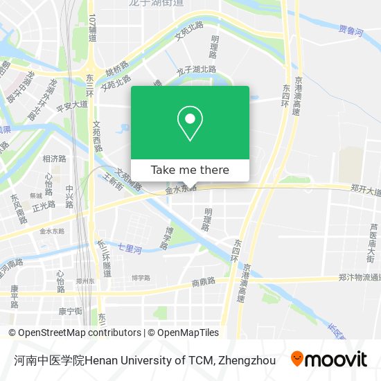 河南中医学院Henan University of TCM map