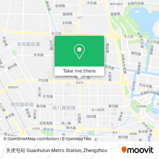 关虎屯站 Guanhutun Metro Station map