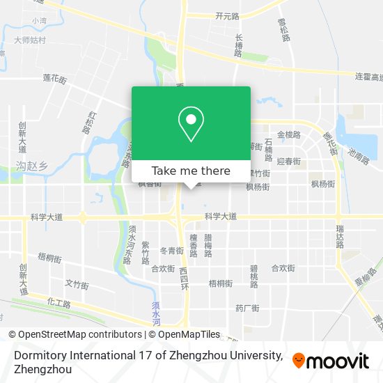 Dormitory International 17 of Zhengzhou University map