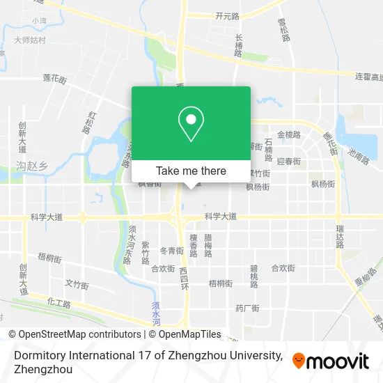 Dormitory International 17 of Zhengzhou University map