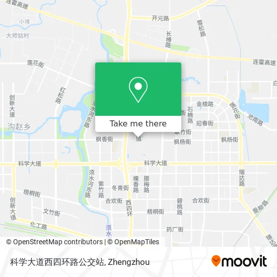 科学大道西四环路公交站 map