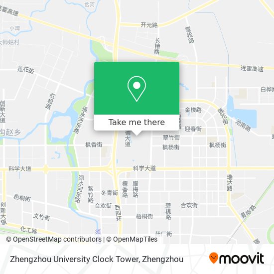 Zhengzhou University Clock Tower map