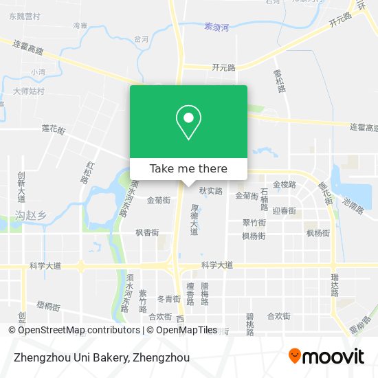 Zhengzhou Uni Bakery map