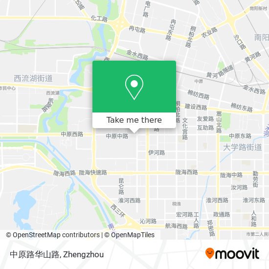 中原路华山路 map