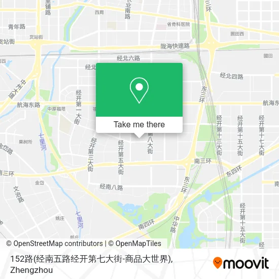 152路(经南五路经开第七大街-商品大世界) map