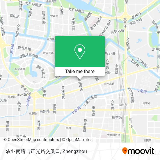 农业南路与正光路交叉口 map