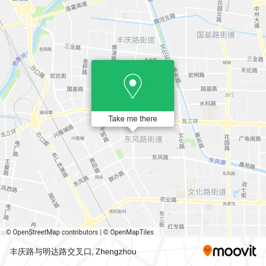 丰庆路与明达路交叉口 map