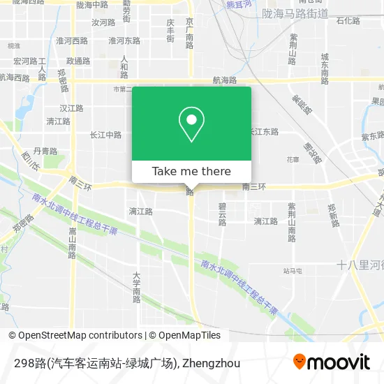 298路(汽车客运南站-绿城广场) map