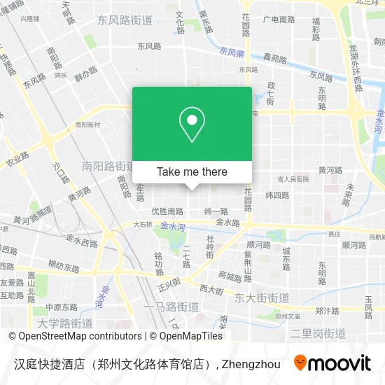 汉庭快捷酒店（郑州文化路体育馆店） map