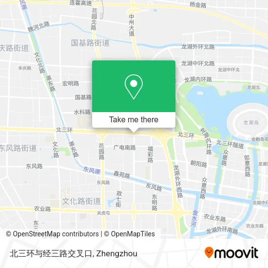北三环与经三路交叉口 map