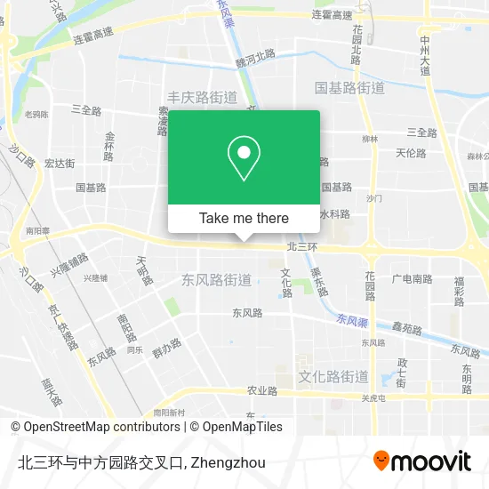 北三环与中方园路交叉口 map