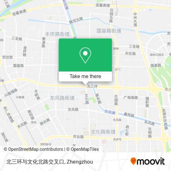 北三环与文化北路交叉口 map