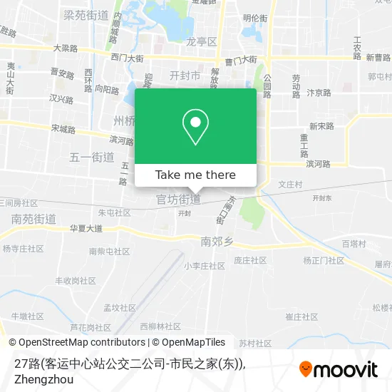 27路(客运中心站公交二公司-市民之家(东)) map