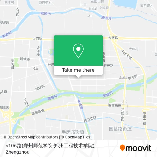 s106路(郑州师范学院-郑州工程技术学院) map