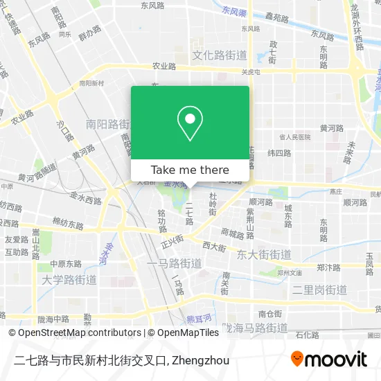 二七路与市民新村北街交叉口 map
