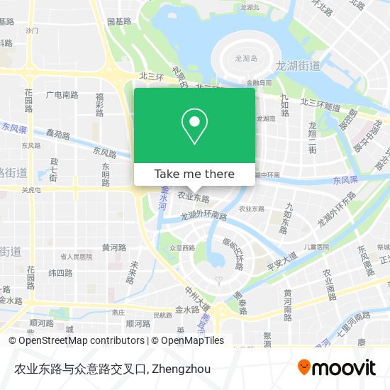 农业东路与众意路交叉口 map