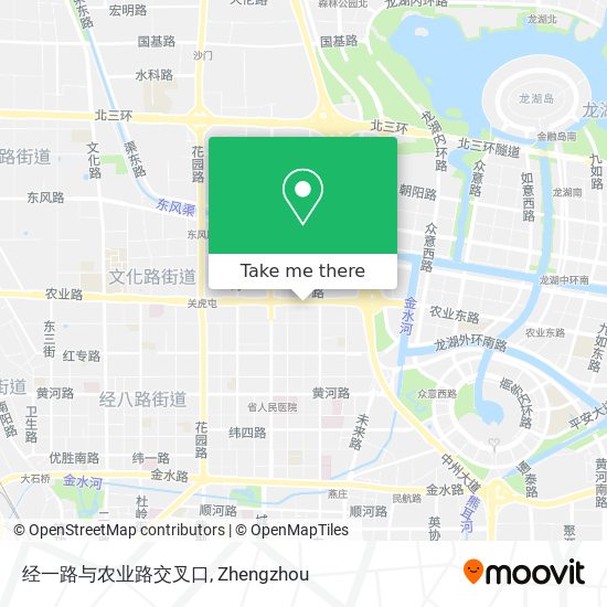 经一路与农业路交叉口 map