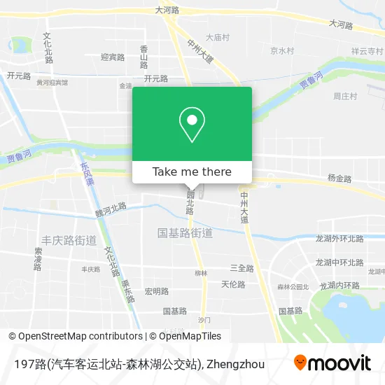 197路(汽车客运北站-森林湖公交站) map
