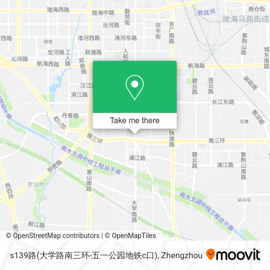 s139路(大学路南三环-五一公园地铁c口) map