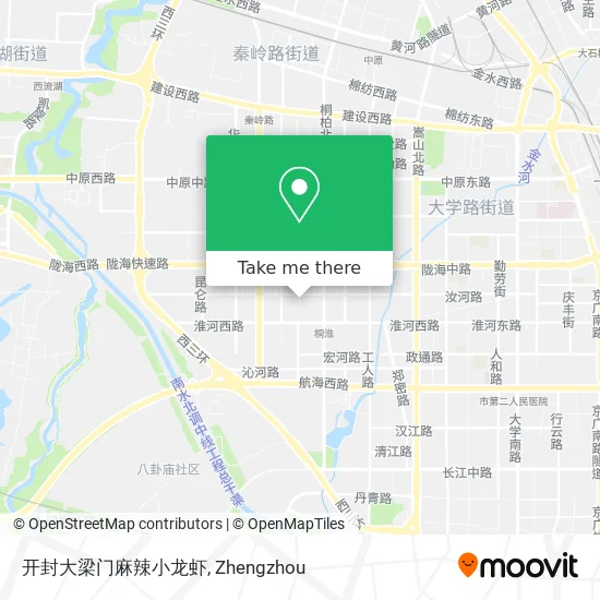 开封大梁门麻辣小龙虾 map