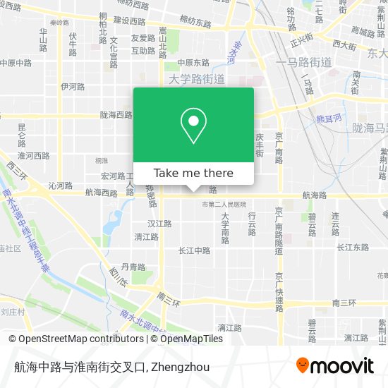 航海中路与淮南街交叉口 map