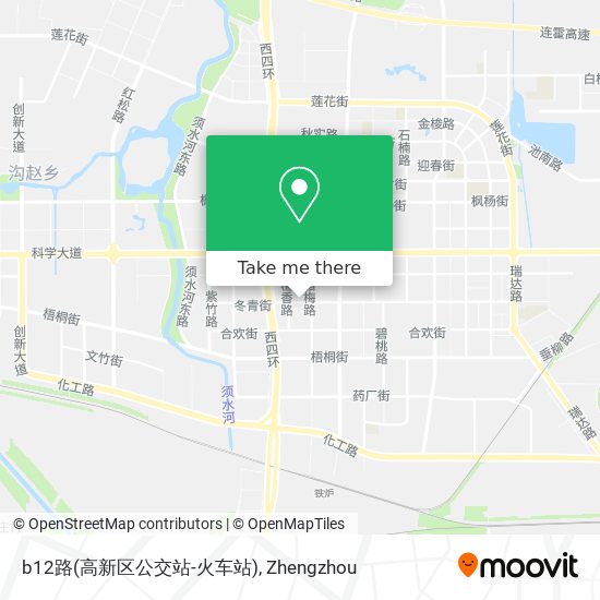 b12路(高新区公交站-火车站) map