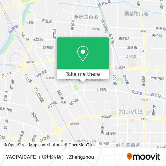YAOPAICAFE（郑州站店） map
