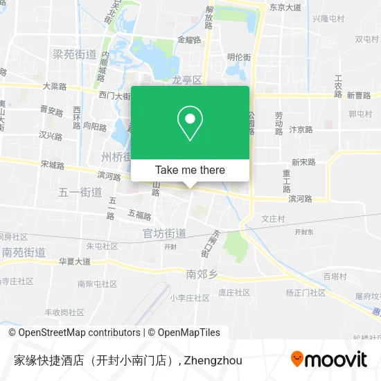 家缘快捷酒店（开封小南门店） map