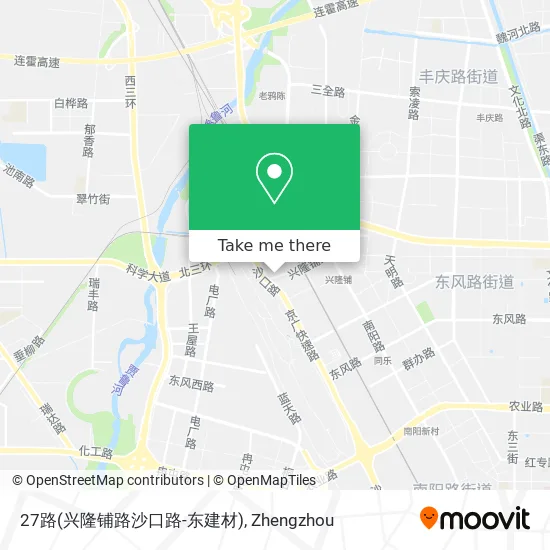 27路(兴隆铺路沙口路-东建材) map