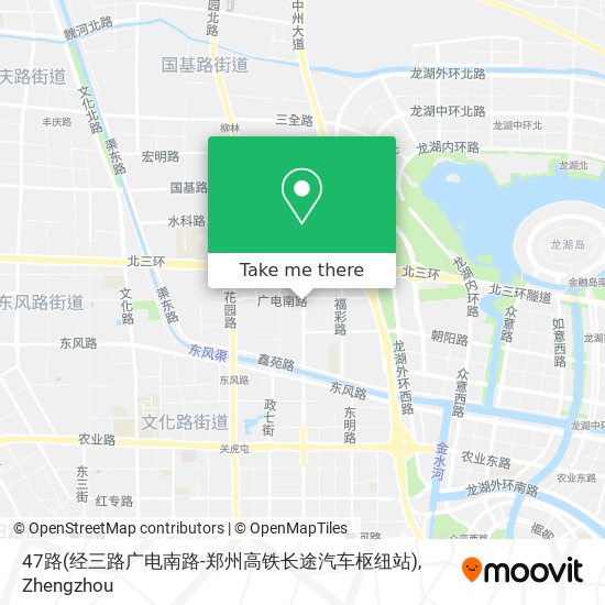 47路(经三路广电南路-郑州高铁长途汽车枢纽站) map