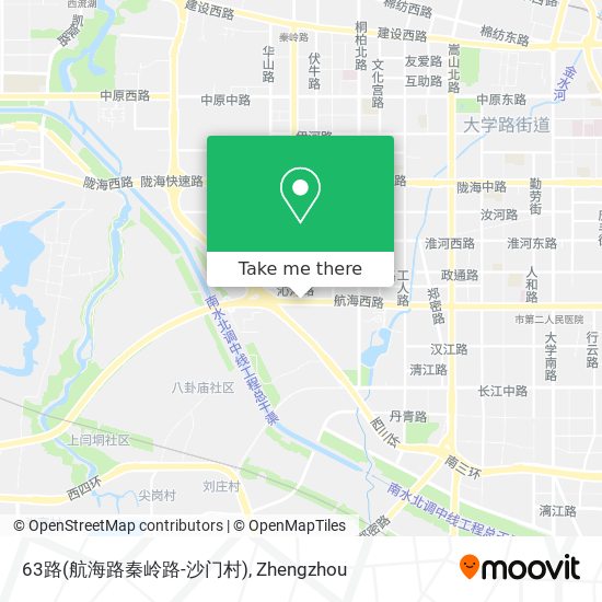 63路(航海路秦岭路-沙门村) map