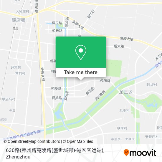 630路(雍州路苑陵路(盛世城邦)-港区客运站) map