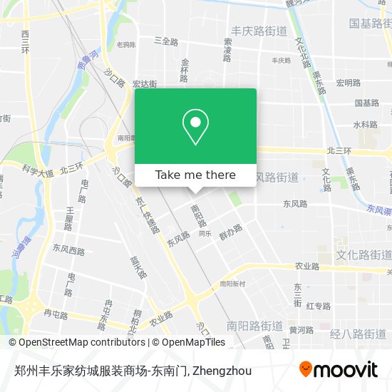 郑州丰乐家纺城服装商场-东南门 map