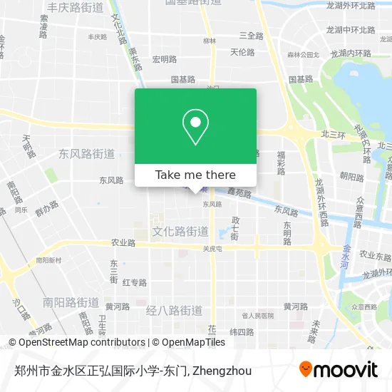 郑州市金水区正弘国际小学-东门 map