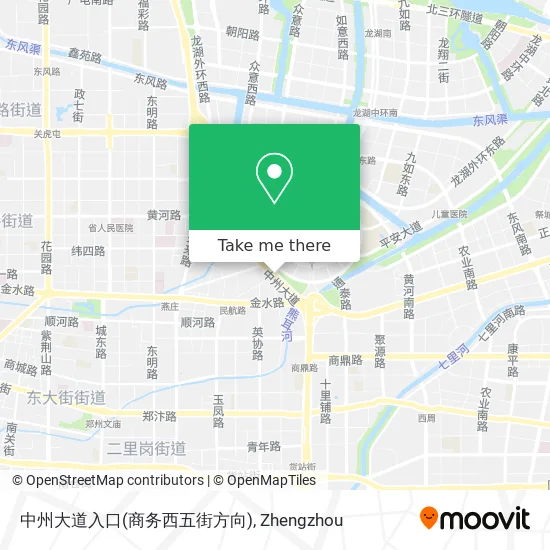 中州大道入口(商务西五街方向) map