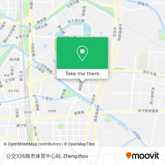 公交326路市体育中心站 map