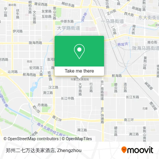 郑州二七万达美家酒店 map