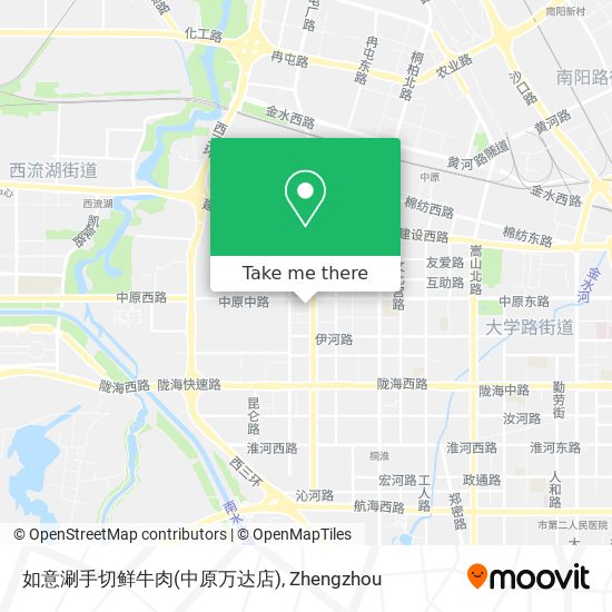 如意涮手切鲜牛肉(中原万达店) map