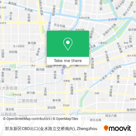 郑东新区CBD出口(金水路立交桥南向) map