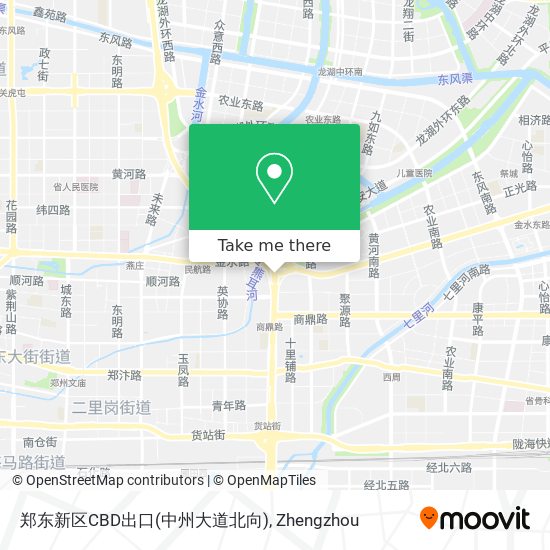 郑东新区CBD出口(中州大道北向) map
