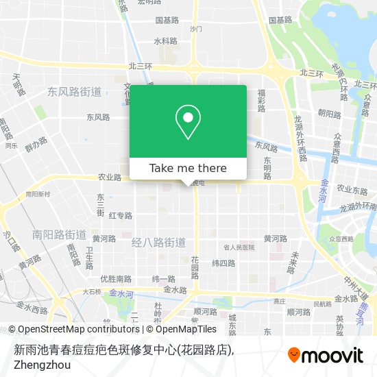 新雨池青春痘痘疤色斑修复中心(花园路店) map