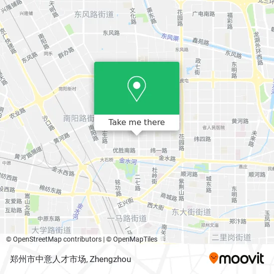 郑州市中意人才市场 map