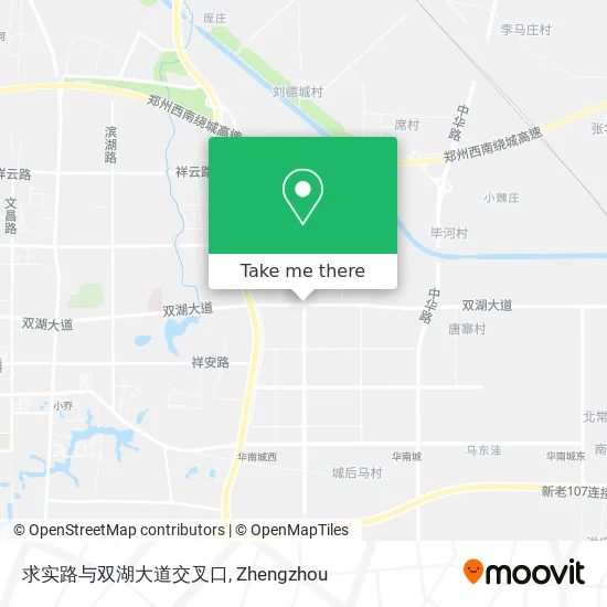 求实路与双湖大道交叉口 map