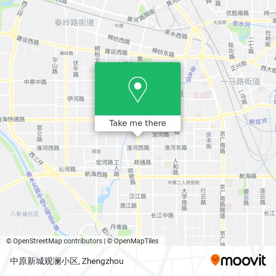 中原新城观澜小区 map