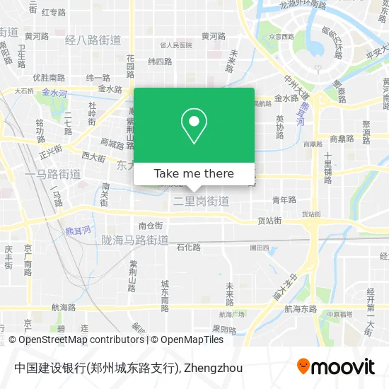 中国建设银行(郑州城东路支行) map
